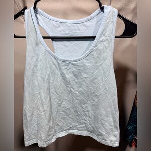 Light Blue Sleeveless Crop Top